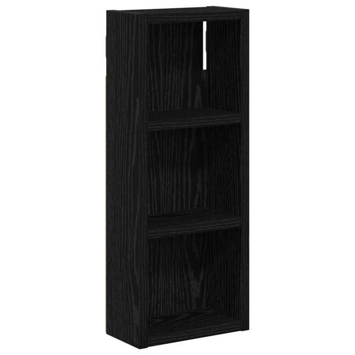 Armoire murale de salle de bain - vidaXL - bois dingénierie - chêne noir - 2 étagères - 20 x 10 x 50 cm 229azy66m