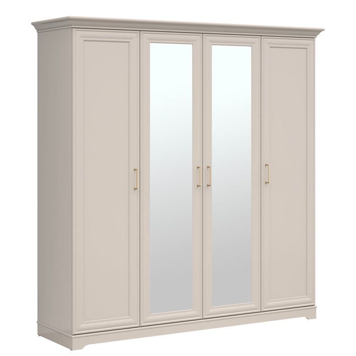 Armoire 4 portes Petits-meubles - Perle - 209 5 x 61 x 216cm - Cachemire Armoire 4 portes Petits-meubles - Perle - 209 5 x 61 x 216cm - Cachemire