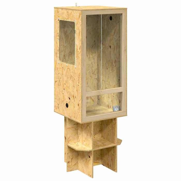 Soldes saisonTerrarium Marron 50x50x150 cm OSB - Stabilité - résistance à lhumidité_FR35062