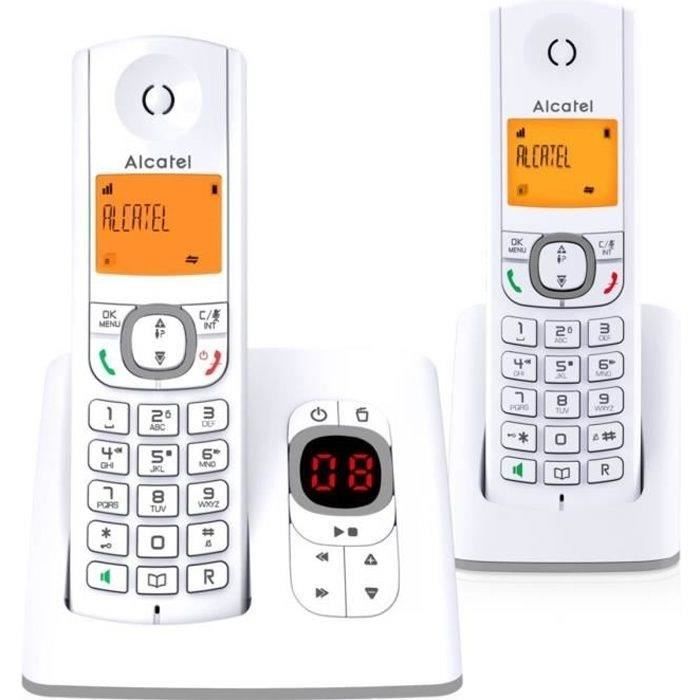 Alcatel Classic F530 Voice Duo Téléphone sans fil système de répondeur avec ID d'appelant DECT + combiné supplémentaire - vue 4