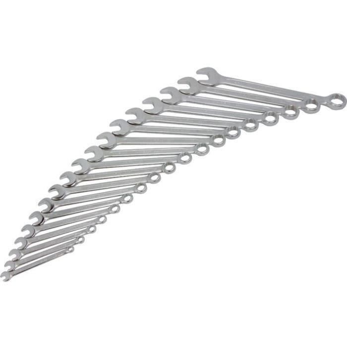 Clé mixte - AMPRO T40107 - Acier chrome vanadium - 7mm - A oeil