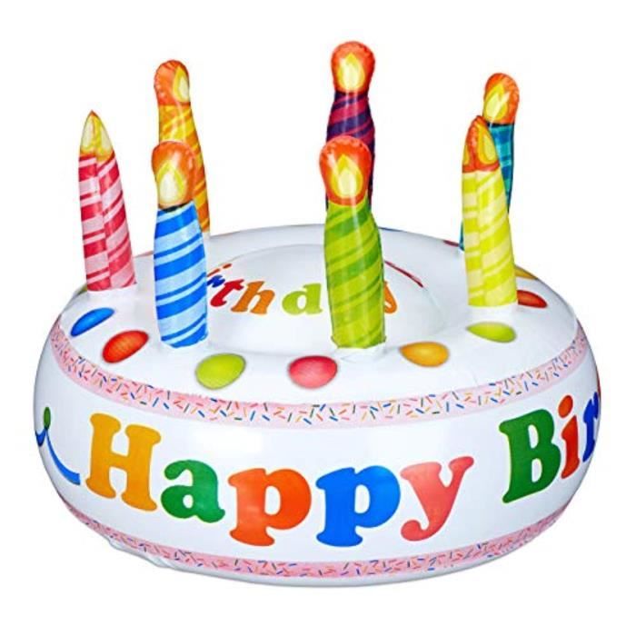 Jeu D Adresse S0i1o Gonflable Gateau Joyeux Anniversaire Imprimer Decoratif Gateaux Avec 7 Bougies Anniversaire Torte Hxd X 2 Cdiscount Maison