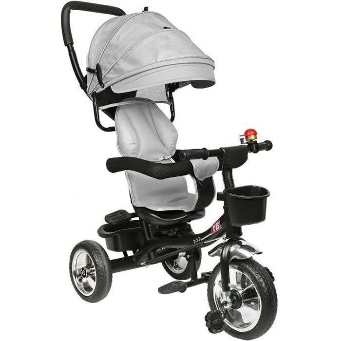 Tricycle évolutif pour bébé ou enfant Feber Gris Clair 3 roues