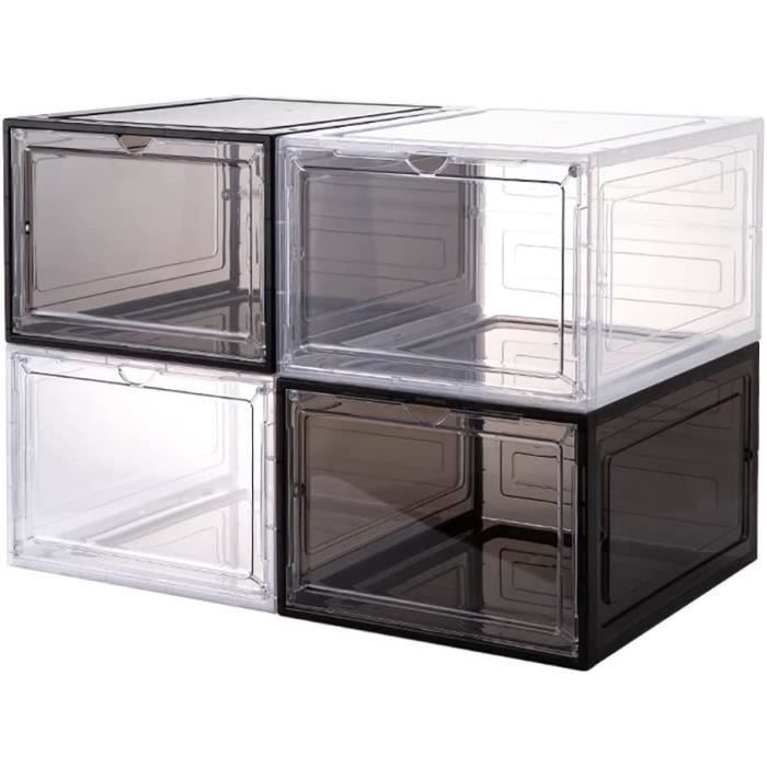 Vente en gros étagère à chaussures portable pliant en plastique organisateur pour différents types de chaussures