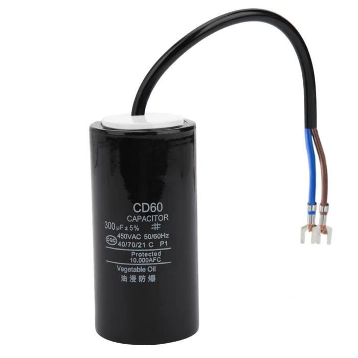 Condensatori Avviamento Motore 300uF 250V AC - Pack Da 5, Terminali A Vite, Nuovi Per CD60