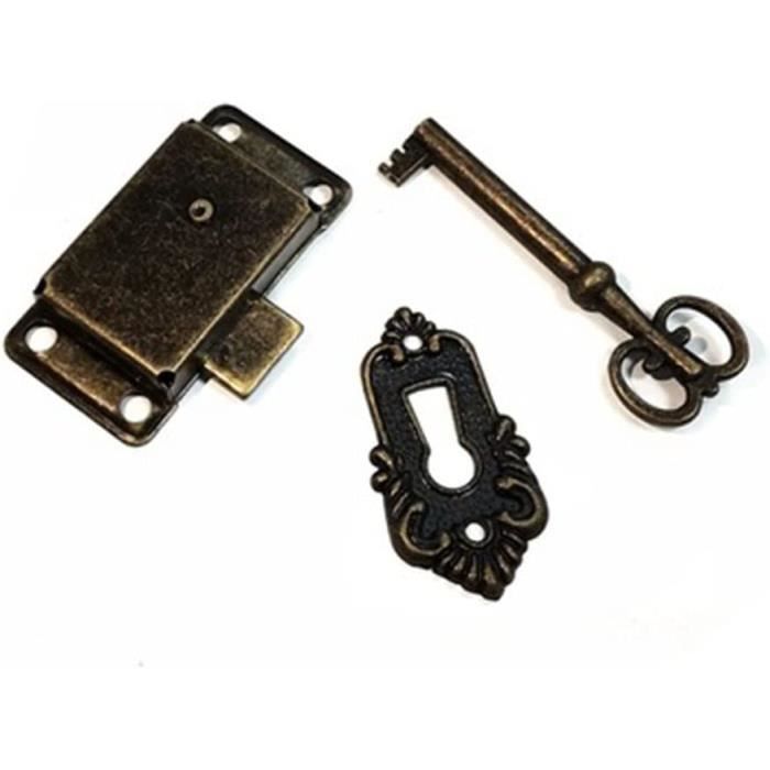 quincaillerie ancienne VERROU PLACARD, BAS DE PORTE ou ALCOVE serrure laterale | eBay