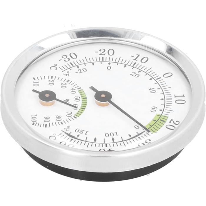 Lot De 3 Instruments De Bord Riloer Pour Voiture - Horloge, Thermomètre, Hygromètre - Adhésif Double Face - Diamètre 4cm
