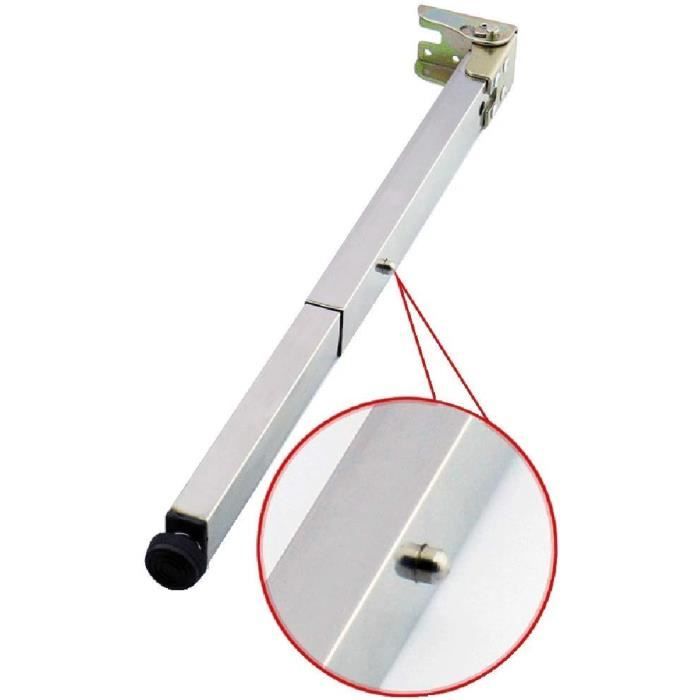 Lot De 2 Barres Tension Télescopiques Inox - Réglables 31,8 à 57,8 Cm Pour Frigo, Placard, Camping-car