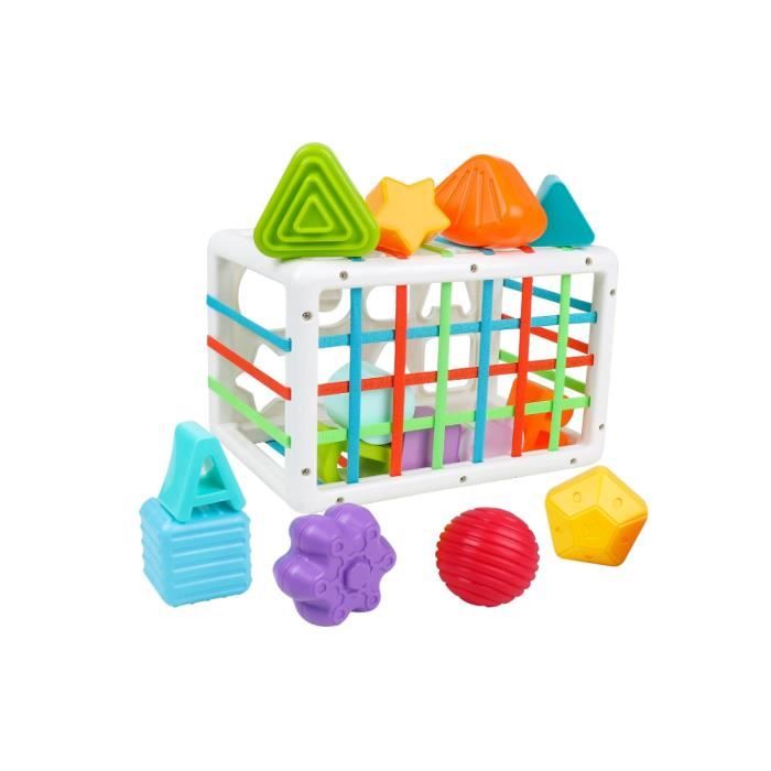 Acheter Jouet éducatif pour bébé, jeu de tri de formes avec Cubes de  jouets, jeux éducatifs pour garçons et filles de 1 à 3 ans