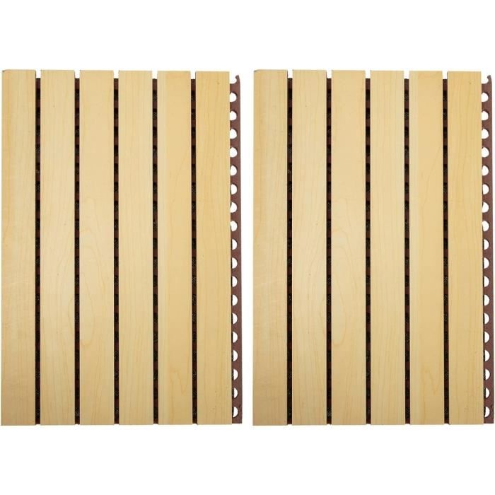 Panneau Acoustique Bluetone WaveFuser Wood - 50x50x5cm, Bois Chêne, Absorption & Diffusion Sonore