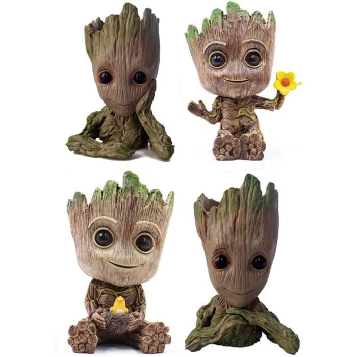 Baby Groot Pot De Fleurs, Action Figurines Fashion Gardians Of The Galaxy Flowerpot Cute Model