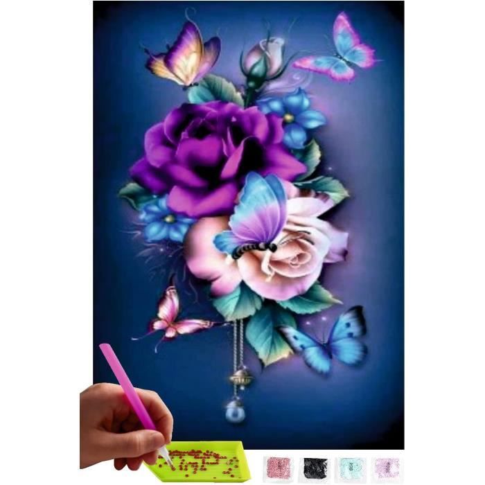 Kit Complet Diamond Painting (Peinture Diamant) - 5D, Toile 30x40 Cm - Belle Fille Jésus - Activité DIY Loisir Créatif