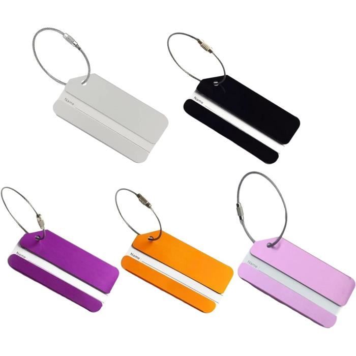 Identification Bagage Étiquette Bagages Novago En Silicone - Porte-Adresse Pois Fuchsia Pour Valise Et Sac à Dos Valise Soute