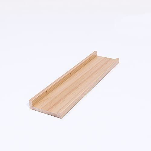 Homgoday Sonoma Étagère Murale Grise 85 X 16 X 52,5 Cm En Bois Multicouche, étagère Murale, étagères Murales Pour Salon, Bureau, Chambre à Coucher, Salle De Bain