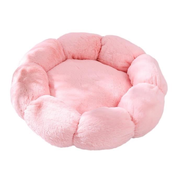 Lit pour Petit Chien - Confortable - Auto-Chauffant - Rose - 40cm - Multifonctionnel
