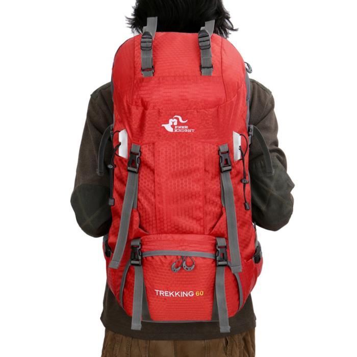 Hwjianfeng Sac à dos de randonnée 70 l Sac à dos de trekking Sac à dos