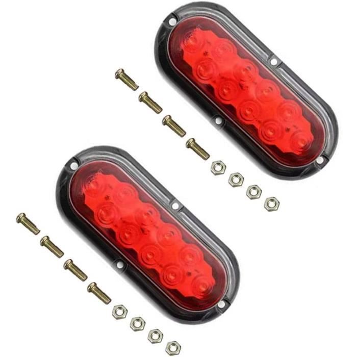 Feux de position – 2x 6 LED 12 V – 117 x 43 x 46 mm – Feux d'encombrement Gabarit – Éclairage routier pour Remorque Camping car Wiltec | Leroy Merlin