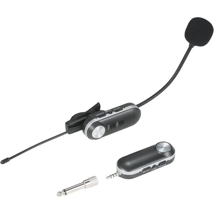Casque UHF Microphone Sans Fil Instrument Mic Microphone Hifi