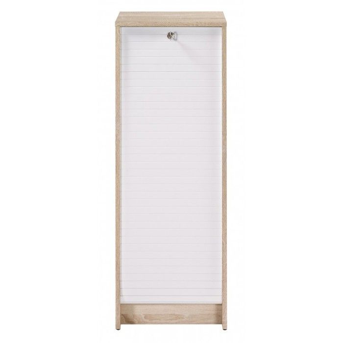 Classeur A Rideau Chene Bicolore Coloris Blanc Simmob