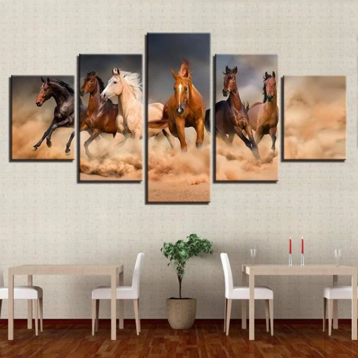 Tableau Toile 5 Pièces Encadré Musicien Batterie - Art Mural Moderne, Neuf Sous Emballage, Origine Chine