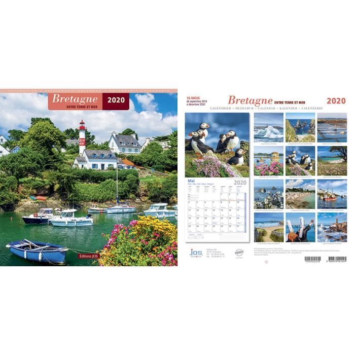 Calendrier mural breton 2020 entre terre et mer - Achat / Vente Calendrier mural breton 2020 entre terre et mer - Achat / Vente