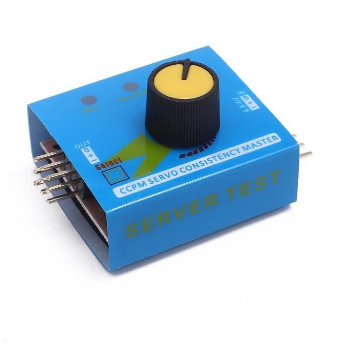 Testeur De Servo Double Canal 5~8.4V – Carte De Commande PWM Avec Réglage Au Knob Et Mode Manuel, Précision 0.09° Pour Bricolage RC