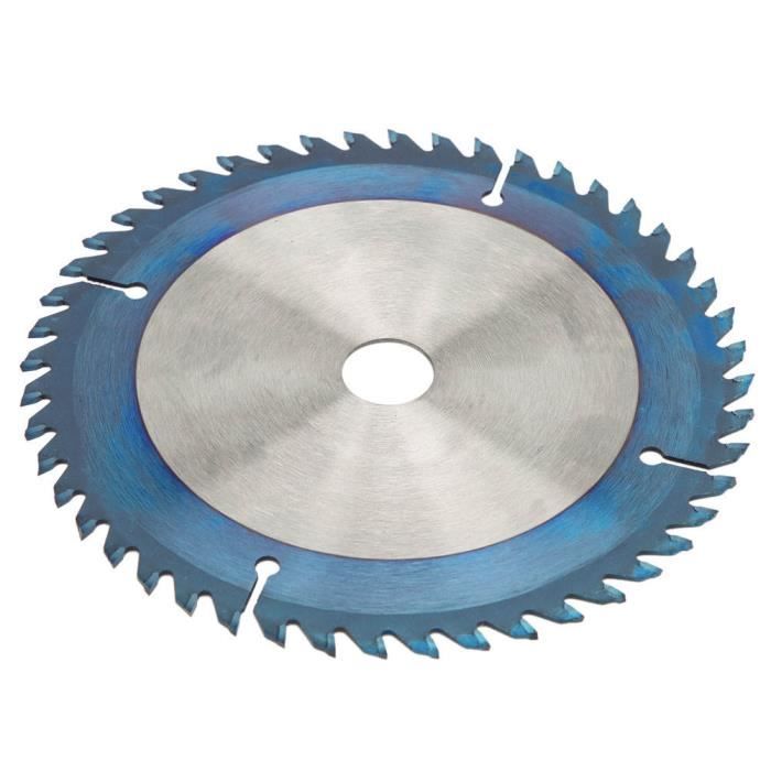 Disque de coupe Disque de lame de coupe en bois de lame de scie circulaire à revêtement bleu pour meuleuse d'angle (160 * 1.8 * 20