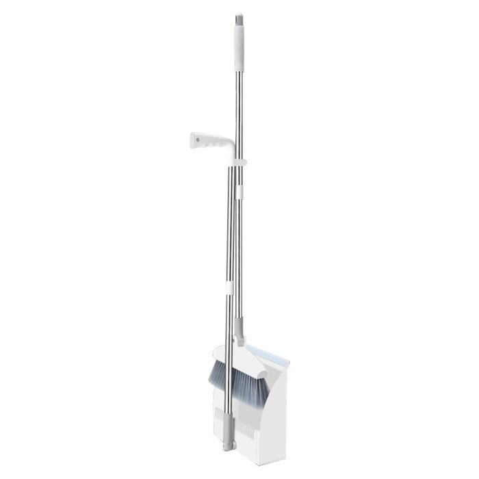 Balai Avec Pelle Clipsable 5five - Vert & Aluminium | Manche 100cm Pour Nettoyage Facile