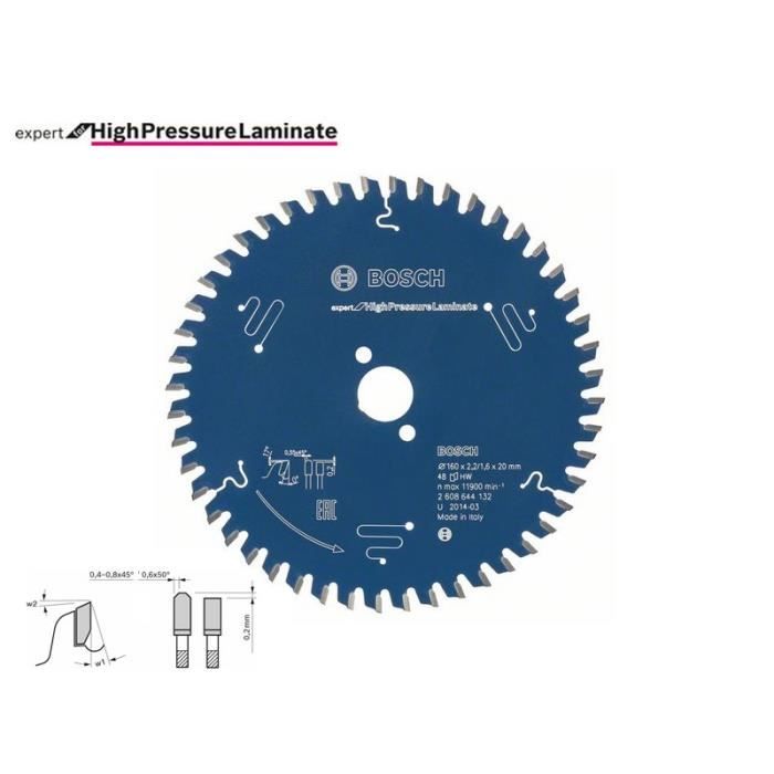 Bosch Lames de scie circulaire - Expert for Sandwich Panel - 36 dents - Microteq extra-dure - Anti-vibration