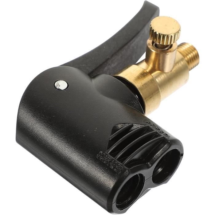 2 Adaptateurs De Valve Pneu Avec Clip Verrouillable - En Laiton, Compatible Pompe à Air 8 Mm, Pour Vélo, Moto, Voiture
