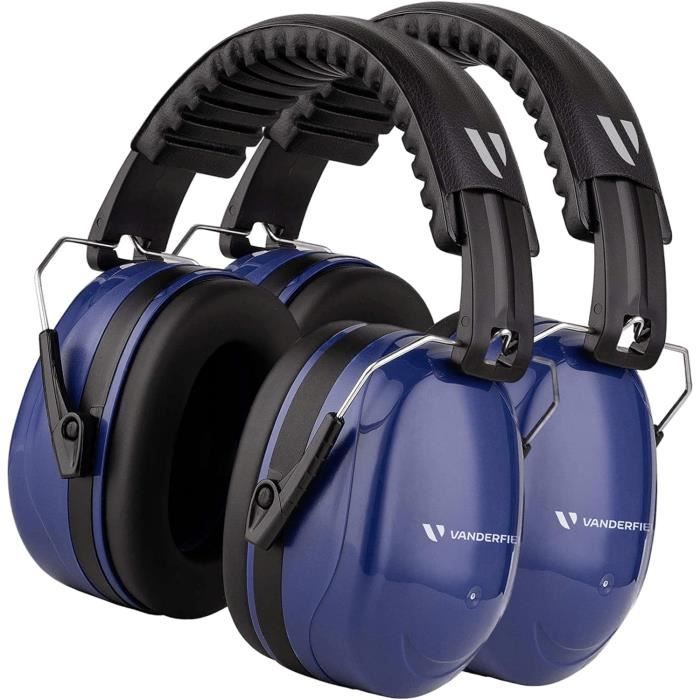 Casque Anti Bruit Adulte Pour Bruits De Chantier Forts Et Champ De Tir, Facilement Réglable