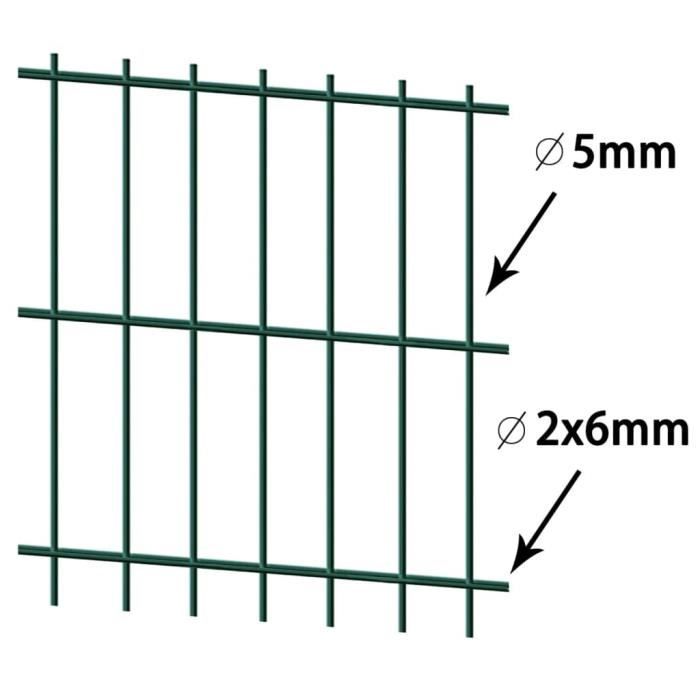 Tonchean Lot De 2 Panneaux Clôture Extensible Bois 34-160cm - Hauteur 80cm - Intérieur Extérieur