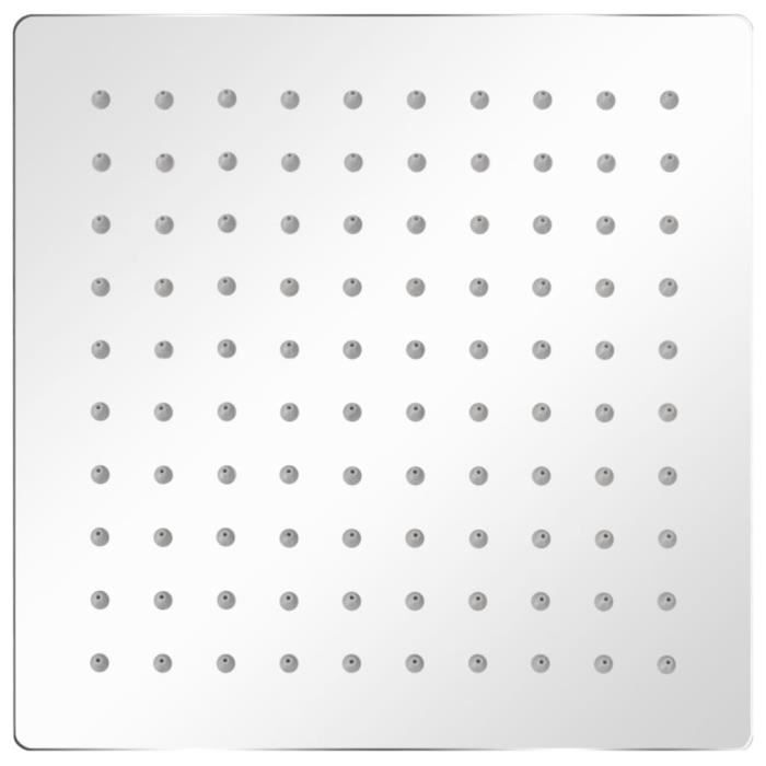 Tête De Douche Plongeante Carrée En Acier Inoxydable 20x20 Cm - Toute l