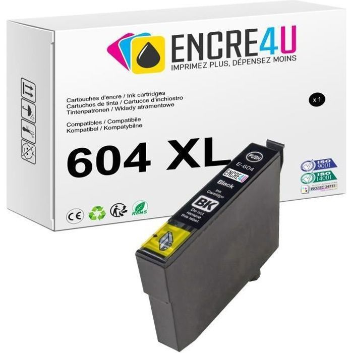 603XL ENCRE4U - Lot de 2 cartouches JAUNE compatibles avec EPSON 603 XL -  Dispo aussi à l'unité ou par lot : Noir Cyan Magenta Jaune - Cdiscount  Informatique