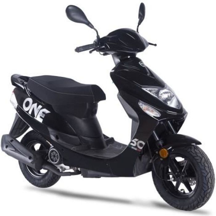 Scooter Neco One 50cc 10 pouces - - sans montage et mise en routesans montage et mise en routeNoir Brillant- Noir Brillant