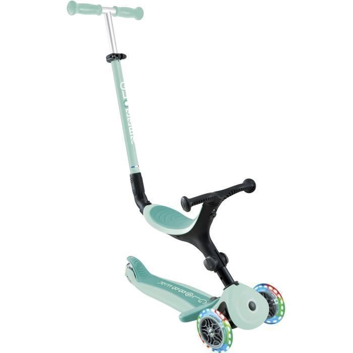 Globber Trottinette évolutive GO UP ACTIVE PLUS LIGHTS avec siège pastel - vue 2