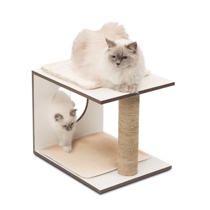 arbre a chat vesper v-stool blanc h37cm