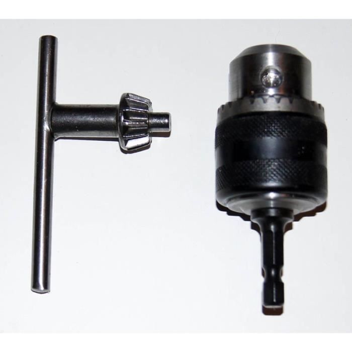 Hitachi Adaptateur mandrin à clef - 321823N - 10 mm - Clé de serrage incluse - Outil de perçage