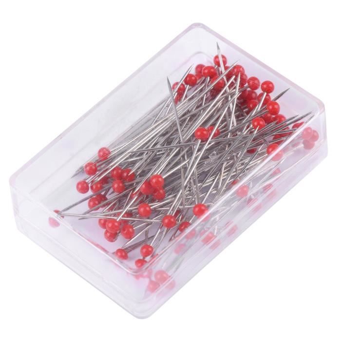 Lot De 300 épingles à Coudre Droites En Acier Inoxydable - 1x10 Mm - Avec étui De Rangement