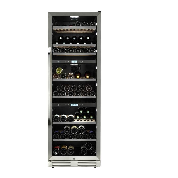 Cave à vin de Vieillissement MT145TZ Enchassable Triple Zone - 143 Bouteilles - La Sommelière - La Sommeliere