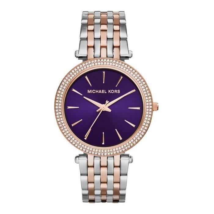 MICHAEL KORS Montre -  - MK3353 - Quartz - Acier inoxydable - 39 mm - Violet multicolore 