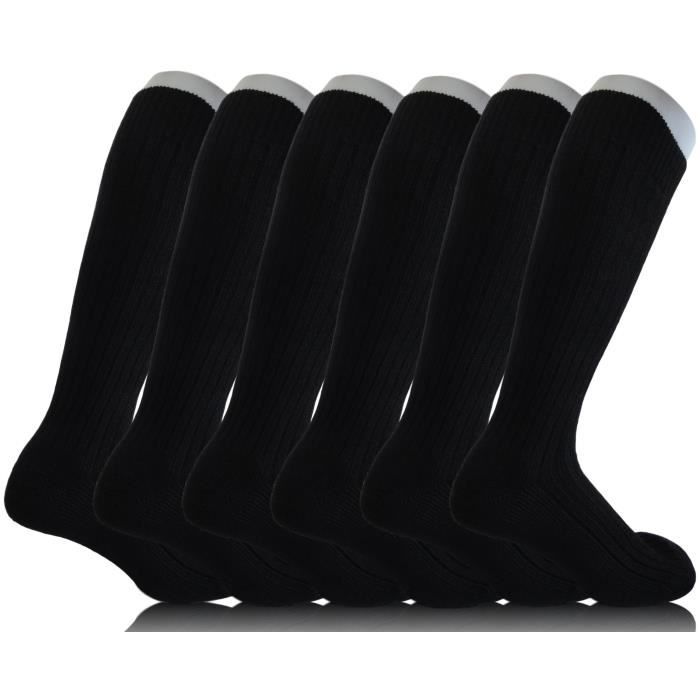 Lot 6 Chaussettes Mi-bas Nylon NEOFAN Ultra Sheer 15D – Noir – Taille 39-46