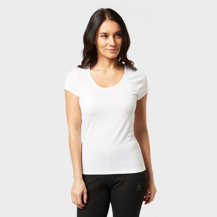 T-shirt de running léger Active F-Dry Light SUW dODLO - Blanc - Manches courtes - Respirant
