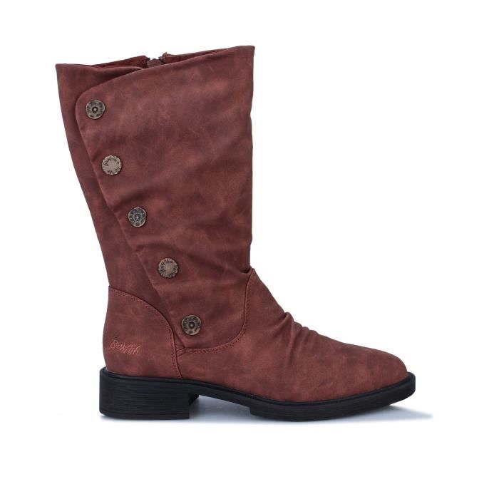 Bottines Femme Blowfish Malibu Keeda 2 Marron Synthetique Confortable Marron Cdiscount Chaussures