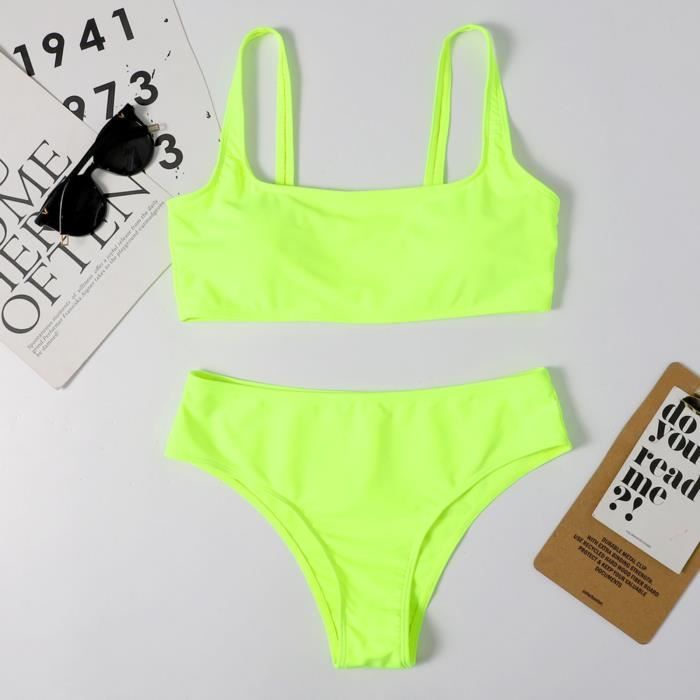 Tankini 2 Pièces Femme - Push Up, Taille Haute, Style Rétro Vintage - Pour Plage, Piscine Ou Vacances