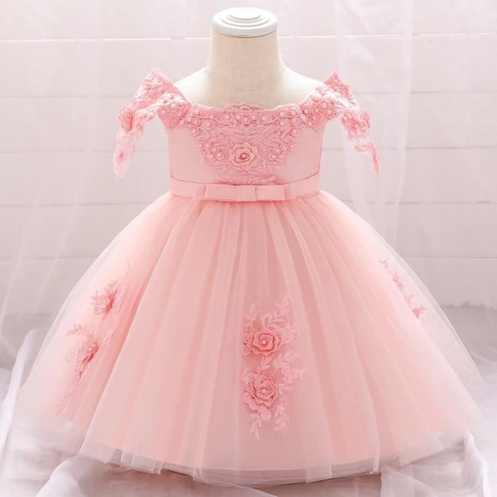 Robe bébé fille 1 an robe de fête d'anniversaire robe de princesse