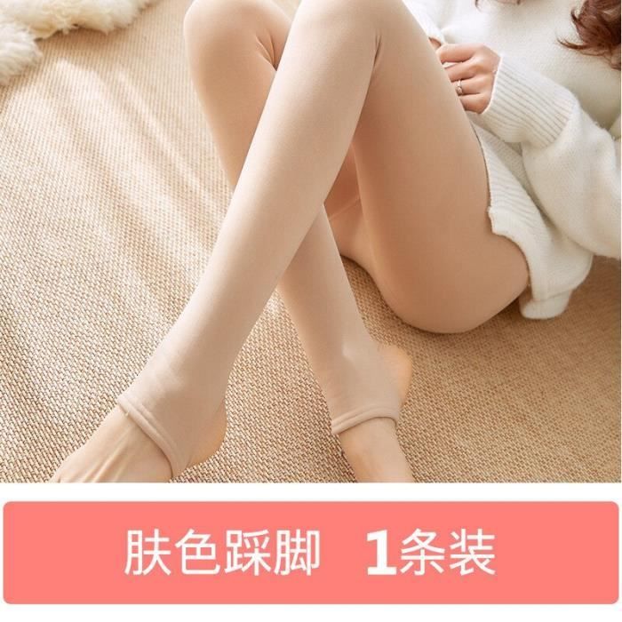 Collants Chauds Effet Transparent Pour Femmes - Hiver Et Mi-saison - Taille S à XL - Sans Laine Aux Pieds - 12