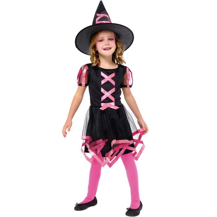Déguisement Sorcière Cuca rose RUBIE'S ans Fille