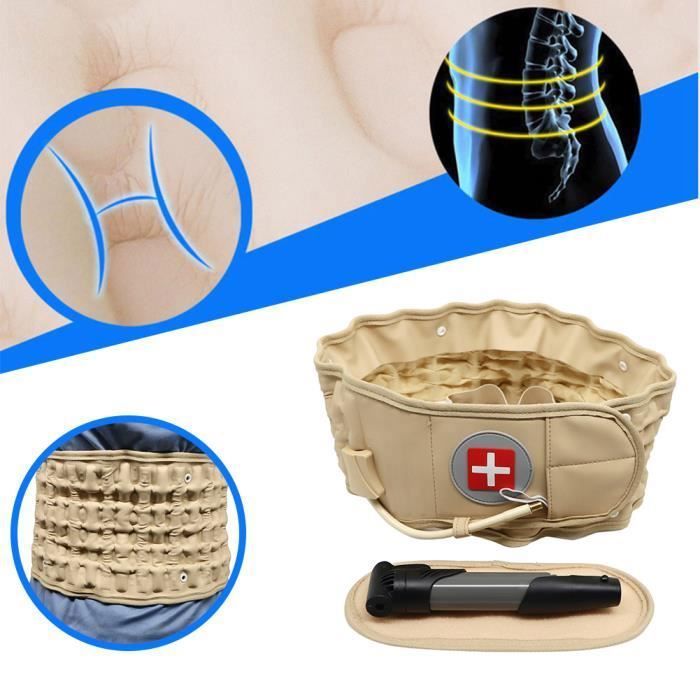 OMABETA Ceinture gonflable lombaire Ceinture dorsale de décompression,  soutien de la colonne lombaire, hygiene specifique