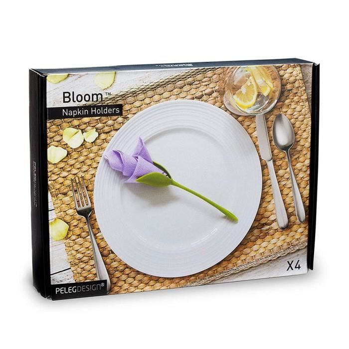 en plastique avec fleur pour table pour maison restaurant d/écoration de table en forme de pied 4 Creative Fleur Porte-serviettes en forme de fleur porte-serviettes